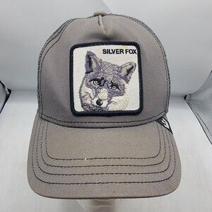Goorin Bros Silver Fox Adults Gray The Farm Trucker Hat Adjustable Mesh Back